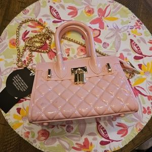 Deluxity mini pink purse (clutch and crossbody)